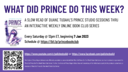 What Did Prince Do This Week? Virtual Book Club Series