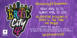 #EroticCity40 Prince Symposium Flyer